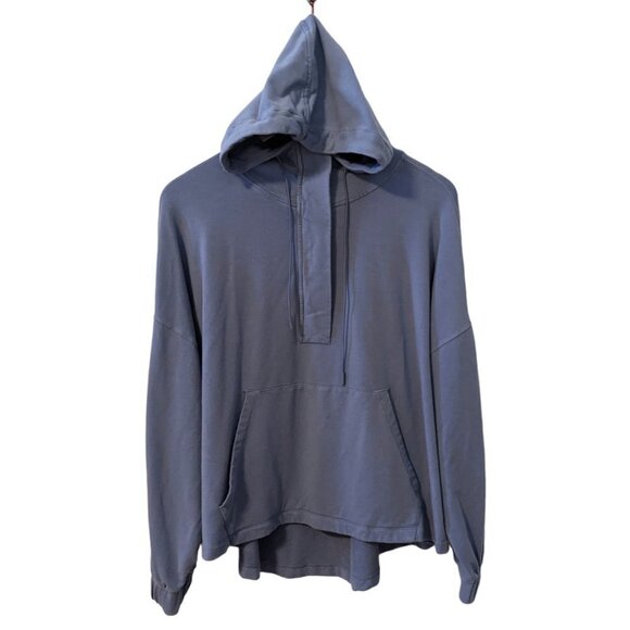 knix Good To Go Oversized Hoodie Pullover Sweatshirt Top Blue Size Large - Picture 2 of 8